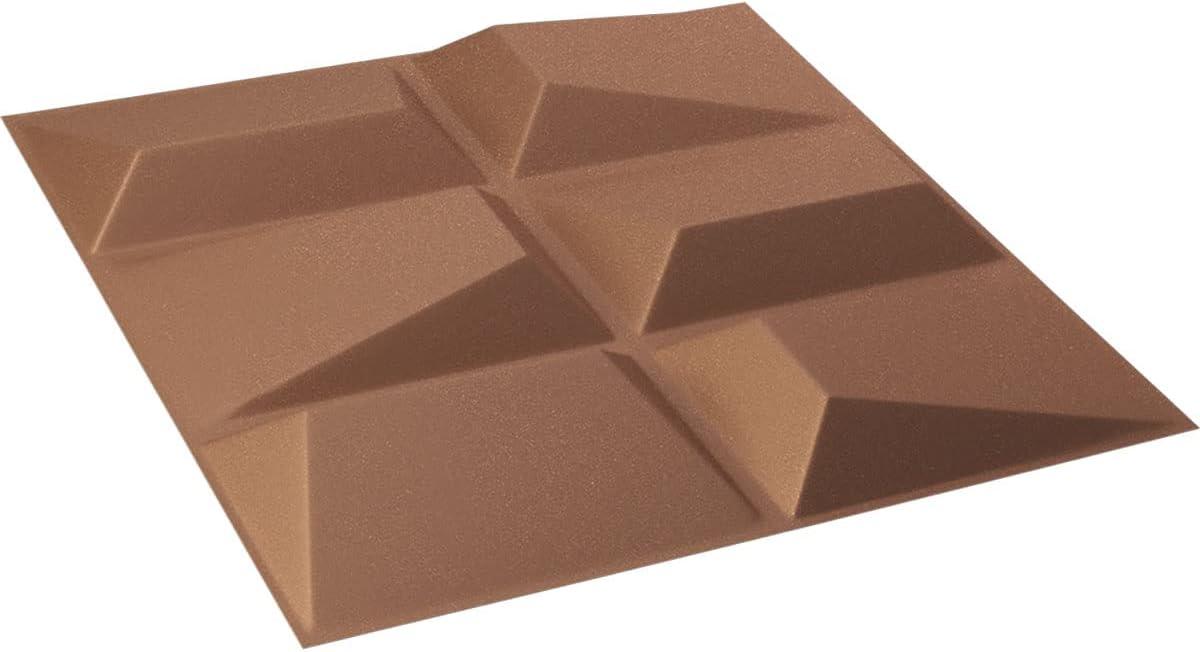 imageEkena Millwork WP20X20STWH 19 58quotW x 19 58quotH Stratford EnduraWall Decorative 3D Wall Panel Covers 267 Sq FtAged Copper