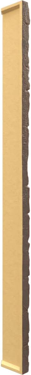 imageUniversal Inside Corner for EverStone Faux Stone Siding Panels 3quotW x 3quotD x 48quotH Iron Mill ColorAutumn Bronze