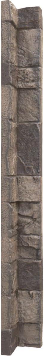 imageUniversal Inside Corner for EverStone Faux Stone Siding Panels 3quotW x 3quotD x 48quotH Iron Mill ColorCascade River
