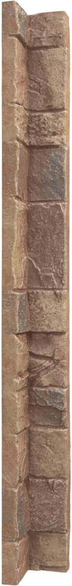 imageUniversal Inside Corner for EverStone Faux Stone Siding Panels 3quotW x 3quotD x 48quotH Iron Mill ColorFall Bank