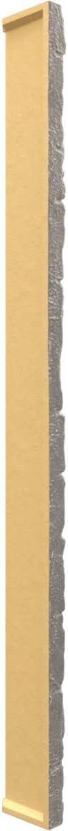 imageUniversal Inside Corner for EverStone Faux Stone Siding Panels 3quotW x 3quotD x 48quotH Iron Mill ColorGrey Granite