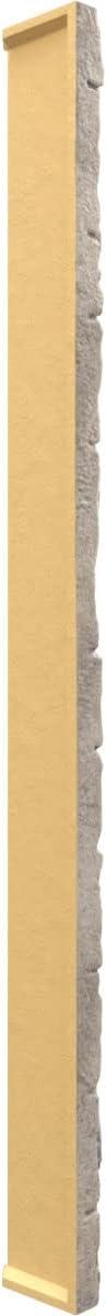 imageUniversal Inside Corner for EverStone Faux Stone Siding Panels 3quotW x 3quotD x 48quotH Iron Mill ColorLinen Graphite