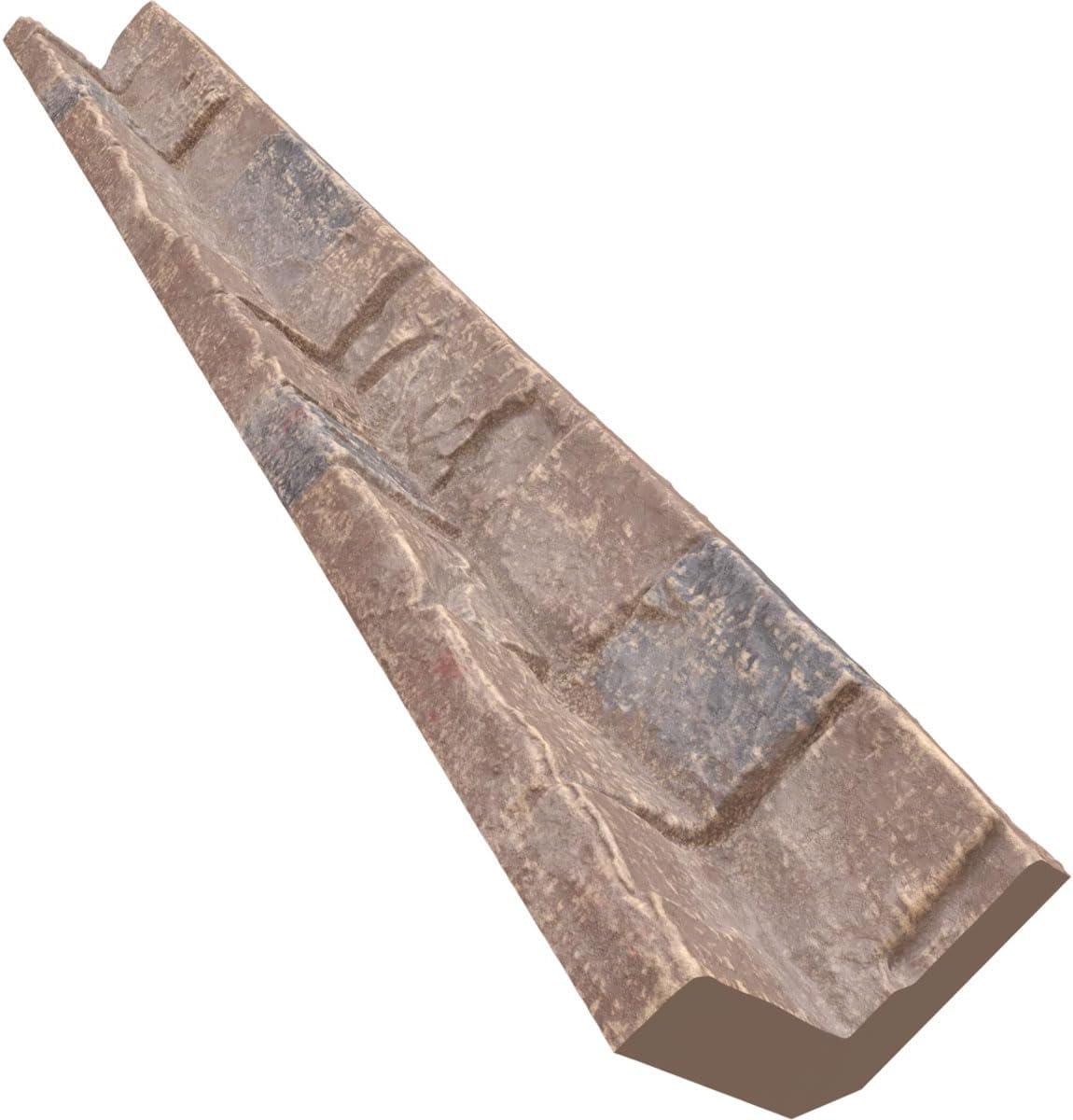 imageUniversal Inside Corner for EverStone Faux Stone Siding Panels 3quotW x 3quotD x 48quotH Iron Mill ColorOrchard Cliff