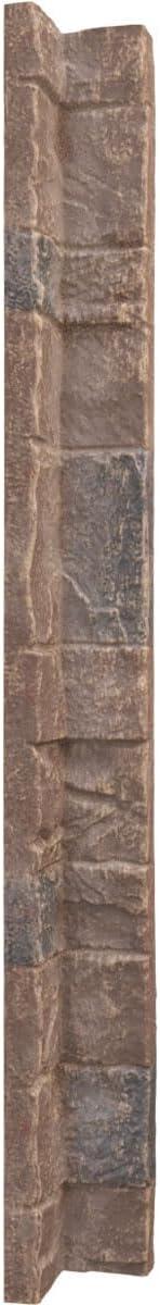 imageUniversal Inside Corner for EverStone Faux Stone Siding Panels 3quotW x 3quotD x 48quotH Iron Mill ColorOrchard Cliff