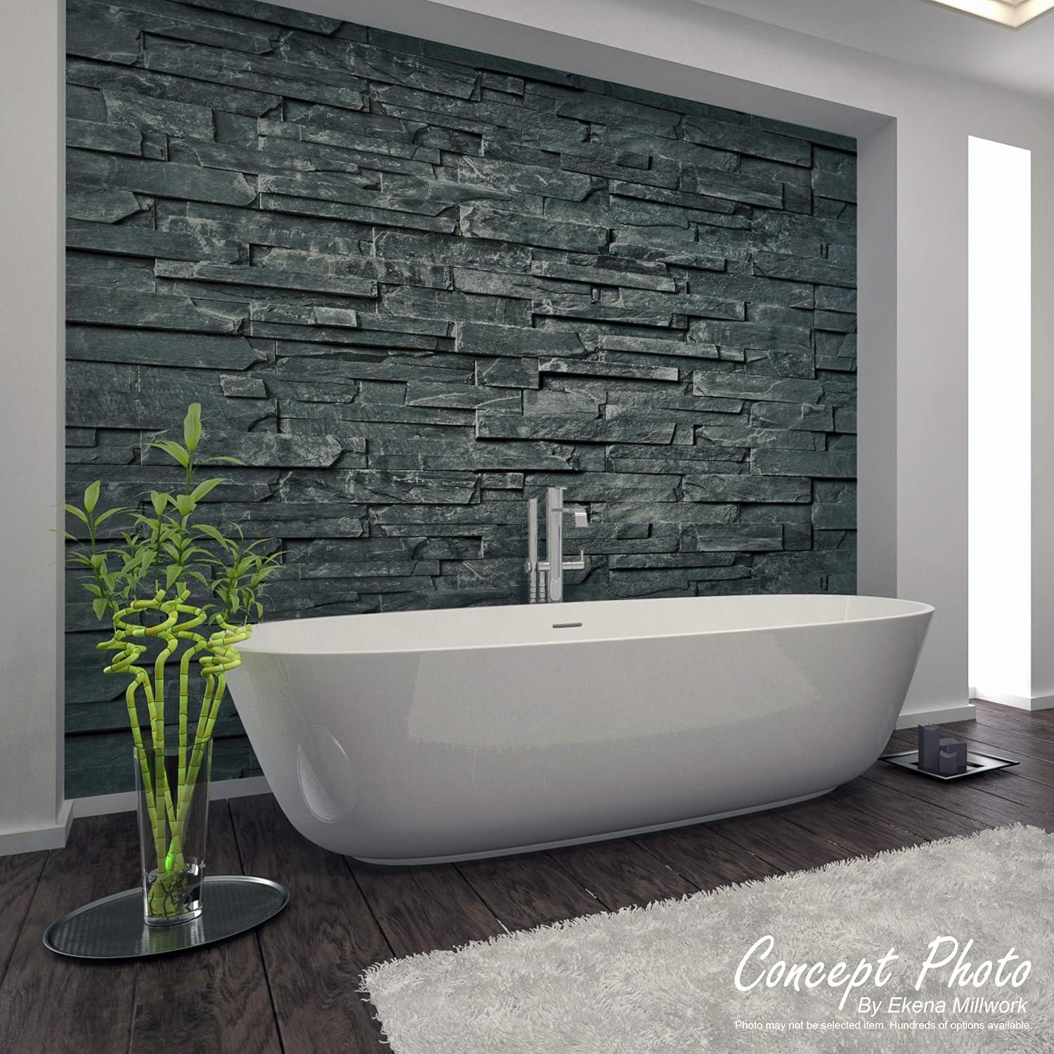 imageUniversal Inside Corner for EverStone Faux Stone Siding Panels 3quotW x 3quotD x 48quotH Iron Mill ColorSandstone