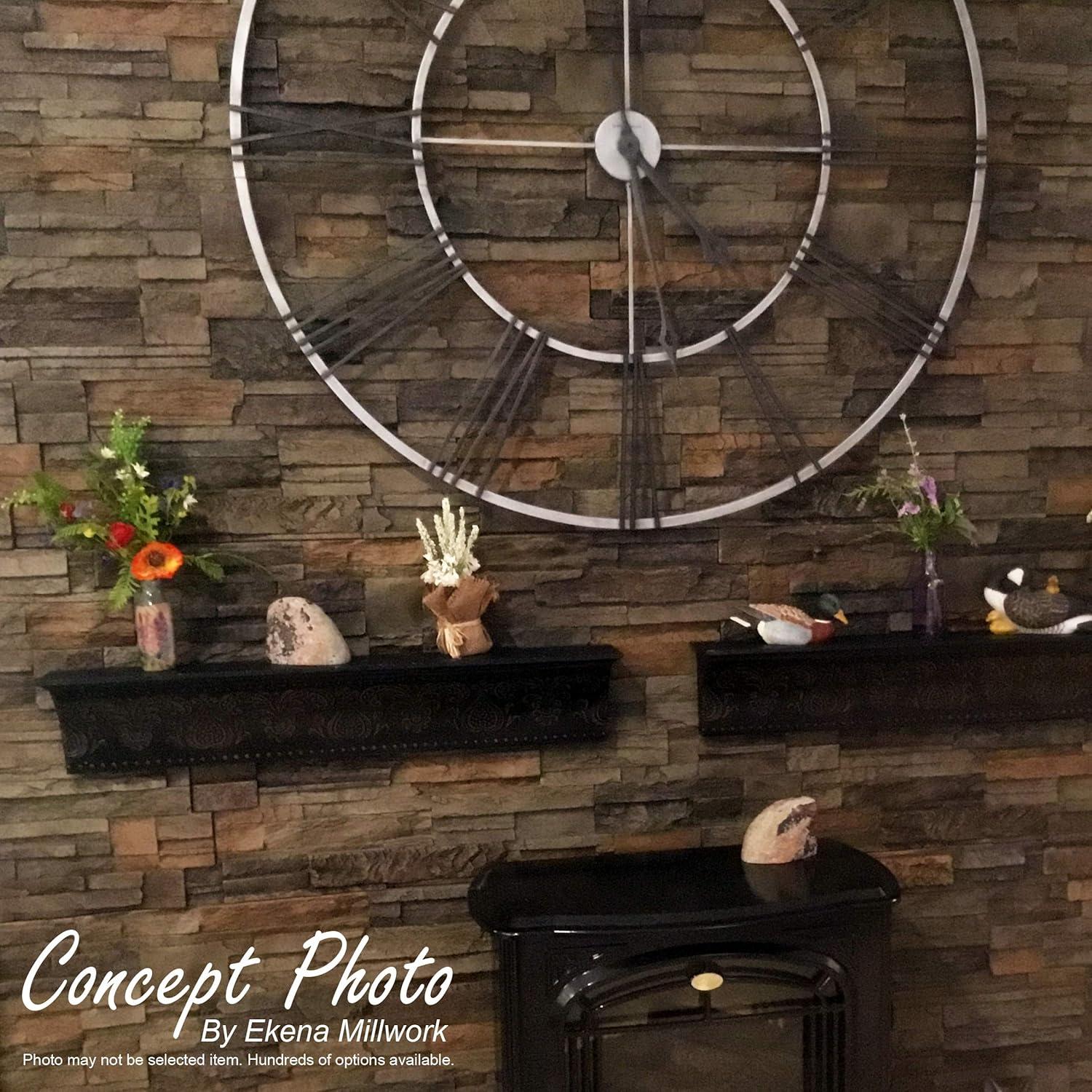 imageUniversal Inside Corner for EverStone Faux Stone Siding Panels 3quotW x 3quotD x 48quotH Iron Mill ColorSandstone