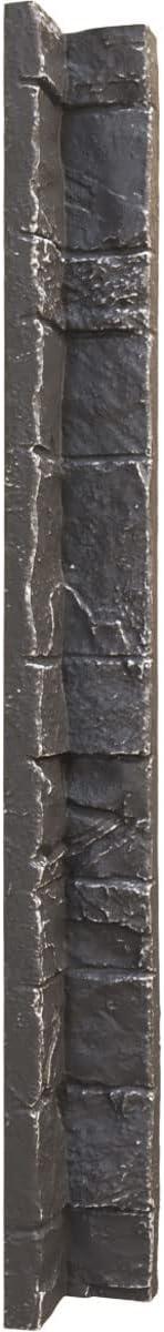 imageUniversal Inside Corner for EverStone Faux Stone Siding Panels 3quotW x 3quotD x 48quotH Iron Mill ColorSlate Gray
