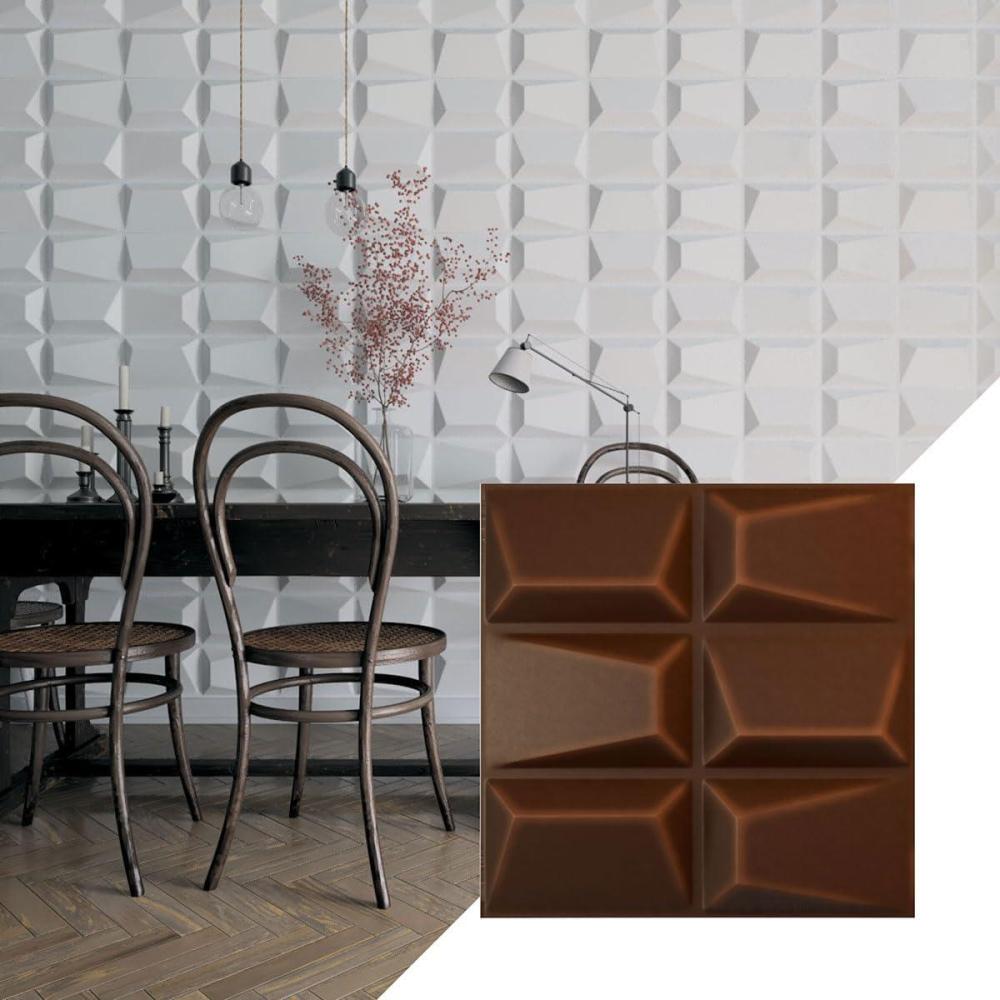 imageEkena Millwork WP20X20STWH 19 58quotW x 19 58quotH Stratford EnduraWall Decorative 3D Wall Panel Covers 267 Sq FtAged Metallic Rust
