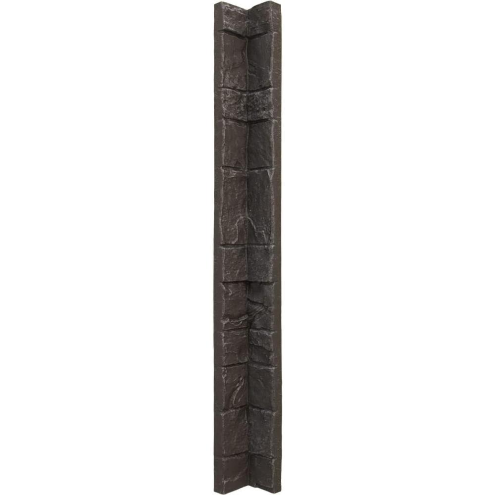 imageUniversal Inside Corner for EverStone Faux Stone Siding Panels 3quotW x 3quotD x 48quotH Iron Mill ColorRiver Moss