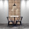 image11 78quotW x 11 78quotH x 12quotP Ancient Boat Wood Mosaic Wall Tile Natural Finish