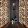 image11 78quotW x 11 78quotH x 12quotP Authentic Boat Wood Mosaic Wall Tile Natural Finish