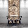 image11 78quotW x 11 78quotH x 12quotP Authentic Boat Wood Mosaic Wall Tile Natural Finish