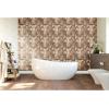 image11 78quotW x 11 78quotH x 12quotP Authentic Boat Wood Mosaic Wall Tile Natural Finish