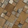 image11 78quotW x 11 78quotH x 12quotP Belmont Boat Wood Mosaic Wall Tile Natural Finish