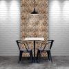 image11 78quotW x 11 78quotH x 12quotP Belmont Boat Wood Mosaic Wall Tile Natural Finish