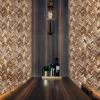 image11 78quotW x 11 78quotH x 12quotP Herringbone Boat Wood Mosaic Wall Tile Natural Finish