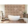image11 78quotW x 11 78quotH x 12quotP Herringbone Boat Wood Mosaic Wall Tile Natural Finish