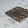 image11 78quotW x 11 78quotH x 12quotP Interlocking Boat Wood Mosaic Wall Tile Natural Finish