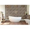 image11 78quotW x 11 78quotH x 12quotP Reclaimed Boat Wood Mosaic Wall Tile Natural Finish