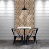 image11 78quotW x 11 78quotH x 34quotP Freeport Boat Wood Mosaic Wall Tile Natural Finish