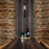 image23 34quotW x 11 78quotH x 34quotP Shipboard Boat Wood Mosaic Wall Tile Natural Finish