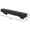 image6quotH x 6quotD x 36quotW Knotty Pine Faux Wood Fireplace Mantel Kit w Ashford Corbels Aged Cedar