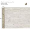 imageEkena Millwork 3quotW x 3quotD x 48quotH Universal Inside Corner for StoneWall Faux Stone Siding Panels SandstoneCanyon Brown