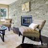 imageEkena Millwork 3quotW x 3quotD x 48quotH Universal Inside Corner for StoneWall Faux Stone Siding Panels SandstoneCanyon Brown