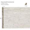 imageEkena Millwork 3quotW x 3quotD x 48quotH Universal Outside Corner for StoneWall Faux Stone Siding Panels SandstoneSandstone