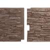 imageEkena Millwork 45 34quotW x 24 12quotH x 1 14quotD Canyon Ridge Stacked Stone StoneWall Faux Stone Siding Panel Smokey RidgeAutumn Bronze