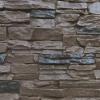 imageEkena Millwork 45 34quotW x 24 12quotH x 1 14quotD Canyon Ridge Stacked Stone StoneWall Faux Stone Siding Panel Smokey RidgeCanyon Brown