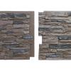 imageEkena Millwork 45 34quotW x 24 12quotH x 1 14quotD Canyon Ridge Stacked Stone StoneWall Faux Stone Siding Panel Smokey RidgeCanyon Brown