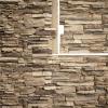 imageEkena Millwork 45 34quotW x 24 12quotH x 1 14quotD Canyon Ridge Stacked Stone StoneWall Faux Stone Siding Panel Smokey RidgeColfax