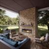 imageEkena Millwork 45 34quotW x 24 12quotH x 1 14quotD Canyon Ridge Stacked Stone StoneWall Faux Stone Siding Panel Smokey RidgeColfax
