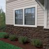 imageEkena Millwork 45 34quotW x 24 12quotH x 1 14quotD Canyon Ridge Stacked Stone StoneWall Faux Stone Siding Panel Smokey RidgeDark Tobacco