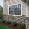 imageEkena Millwork 45 34quotW x 24 12quotH x 1 14quotD Canyon Ridge Stacked Stone StoneWall Faux Stone Siding Panel Smokey RidgeLinen Graphite