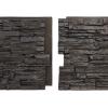 imageEkena Millwork 45 34quotW x 24 12quotH x 1 14quotD Canyon Ridge Stacked Stone StoneWall Faux Stone Siding Panel Smokey RidgeRiver Moss
