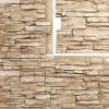 imageEkena Millwork 45 34quotW x 24 12quotH x 1 14quotD Canyon Ridge Stacked Stone StoneWall Faux Stone Siding Panel Smokey RidgeSandstone