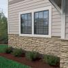 imageEkena Millwork 45 34quotW x 24 12quotH x 1 14quotD Canyon Ridge Stacked Stone StoneWall Faux Stone Siding Panel Smokey RidgeSea Shell