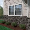 imageEkena Millwork 45 34quotW x 24 12quotH x 1 14quotD Canyon Ridge Stacked Stone StoneWall Faux Stone Siding Panel Smokey RidgeSlate Gray