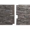 imageEkena Millwork 45 34quotW x 24 12quotH x 1 14quotD Canyon Ridge Stacked Stone StoneWall Faux Stone Siding Panel Smokey RidgeSlate Gray