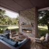imageEkena Millwork 45 34quotW x 24 12quotH x 1 14quotD Canyon Ridge Stacked Stone StoneWall Faux Stone Siding Panel Smokey RidgeSmokey Ridge