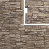 imageEkena Millwork 45 34quotW x 24 12quotH x 1 14quotD Canyon Ridge Stacked Stone StoneWall Faux Stone Siding Panel Smokey RidgeSoft Ash
