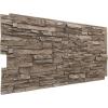 imageEkena Millwork 45 34quotW x 24 12quotH x 1 14quotD Canyon Ridge Stacked Stone StoneWall Faux Stone Siding Panel Smokey RidgeSoft Ash