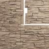 imageEkena Millwork 45 34quotW x 24 12quotH x 1 14quotD Canyon Ridge Stacked Stone StoneWall Faux Stone Siding Panel Smokey RidgeValley Spring