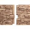 imageEkena Millwork 45 34quotW x 24 12quotH x 1 14quotD Canyon Ridge Stacked Stone StoneWall Faux Stone Siding Panel Smokey RidgeWheat Field