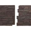 imageEkena Millwork 48 58quotW x 24 34quotH x 1 14quotD Cascade Stacked Stone StoneWall Faux Stone Siding Panel Smokey RidgeDark Tobacco