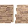 imageEkena Millwork 48 58quotW x 24 34quotH x 1 14quotD Cascade Stacked Stone StoneWall Faux Stone Siding Panel Smokey RidgeFall Bank