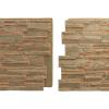 imageEkena Millwork 48 58quotW x 24 34quotH x 1 14quotD Cascade Stacked Stone StoneWall Faux Stone Siding Panel Smokey RidgeIron Mill
