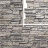 imageEkena Millwork 48 58quotW x 24 34quotH x 1 14quotD Cascade Stacked Stone StoneWall Faux Stone Siding Panel Smokey RidgeLinen Graphite